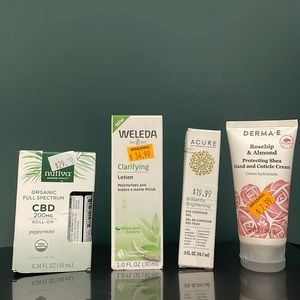CBD roll on / Clarifying Lotion for Face / Eye Contour Gel / Hand Lotion